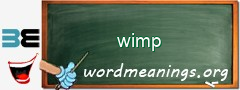 WordMeaning blackboard for wimp